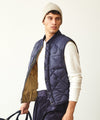 Quilted Nylon Liner Vest in Navy