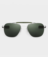 Randolph Glass Polarized Sunglasses AGX in Bright Chrome Silver