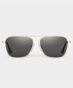 Randolph Skytec Glass Polarized Sunglasses in American Grey & 23k Gold