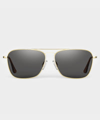 Randolph Skytec Glass Polarized Sunglasses American Gray - 23k Gold