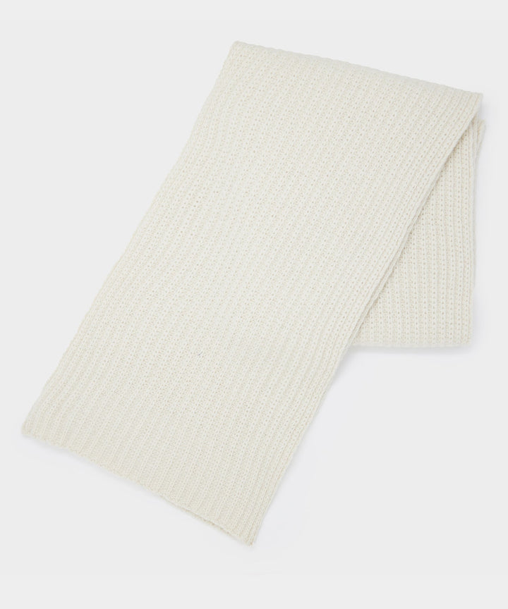 Recycled Cashmere Half Cardigan Stitch Scarf