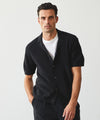 Recycled Cotton Cabana Polo in Black