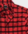 Red and Black Plaid Flannel Shirt