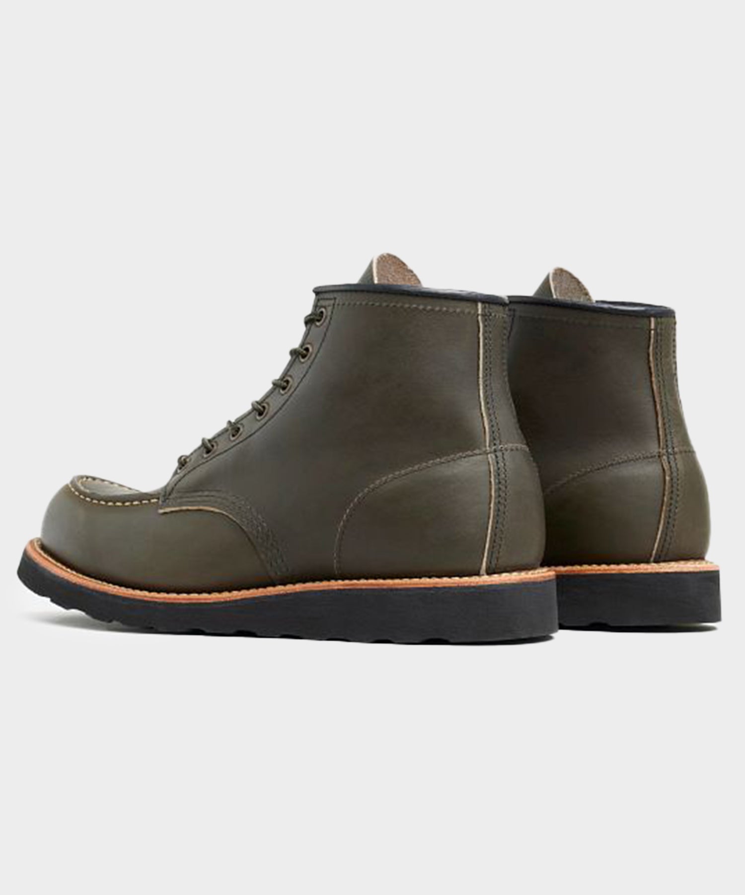 RED WING モックトゥ ブーツ ダークグリーン Red Wing 6 in Classic Leather Moc Boot in Alpine Green – Todd Snyder