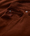 Relaxed Fit 5-Pocket Corduroy Pant in Rust