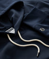 Champion Relaxed Interlock Jersey Hoodie in Classic Navy