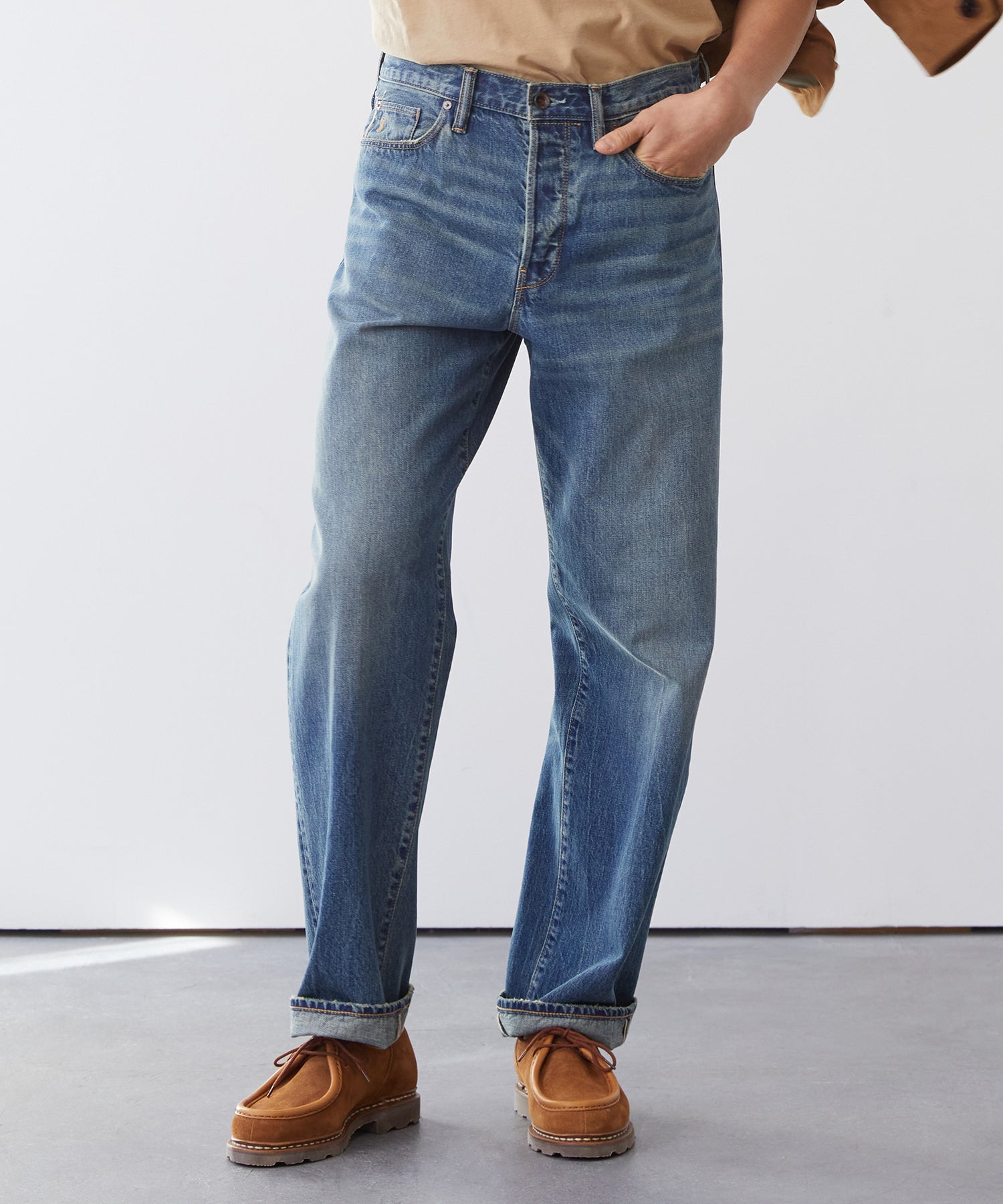 Relaxed Selvedge in Worn Wash