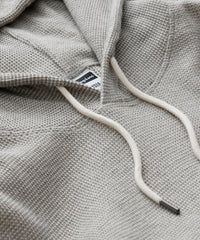 Relaxed Waffle Hoodie in Graystone