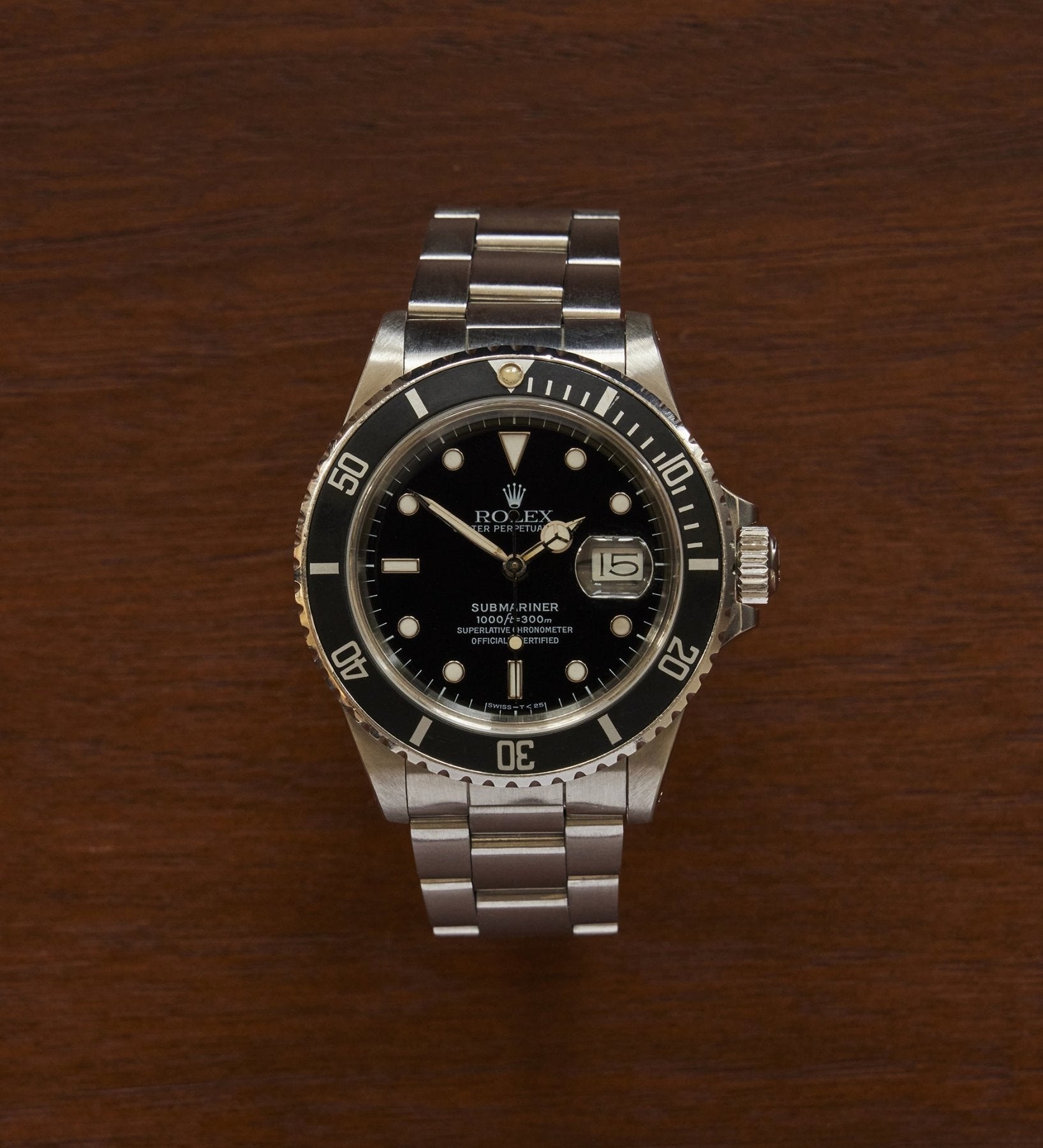 Rolex Submariner Date Watch Made in Switzerland 1986