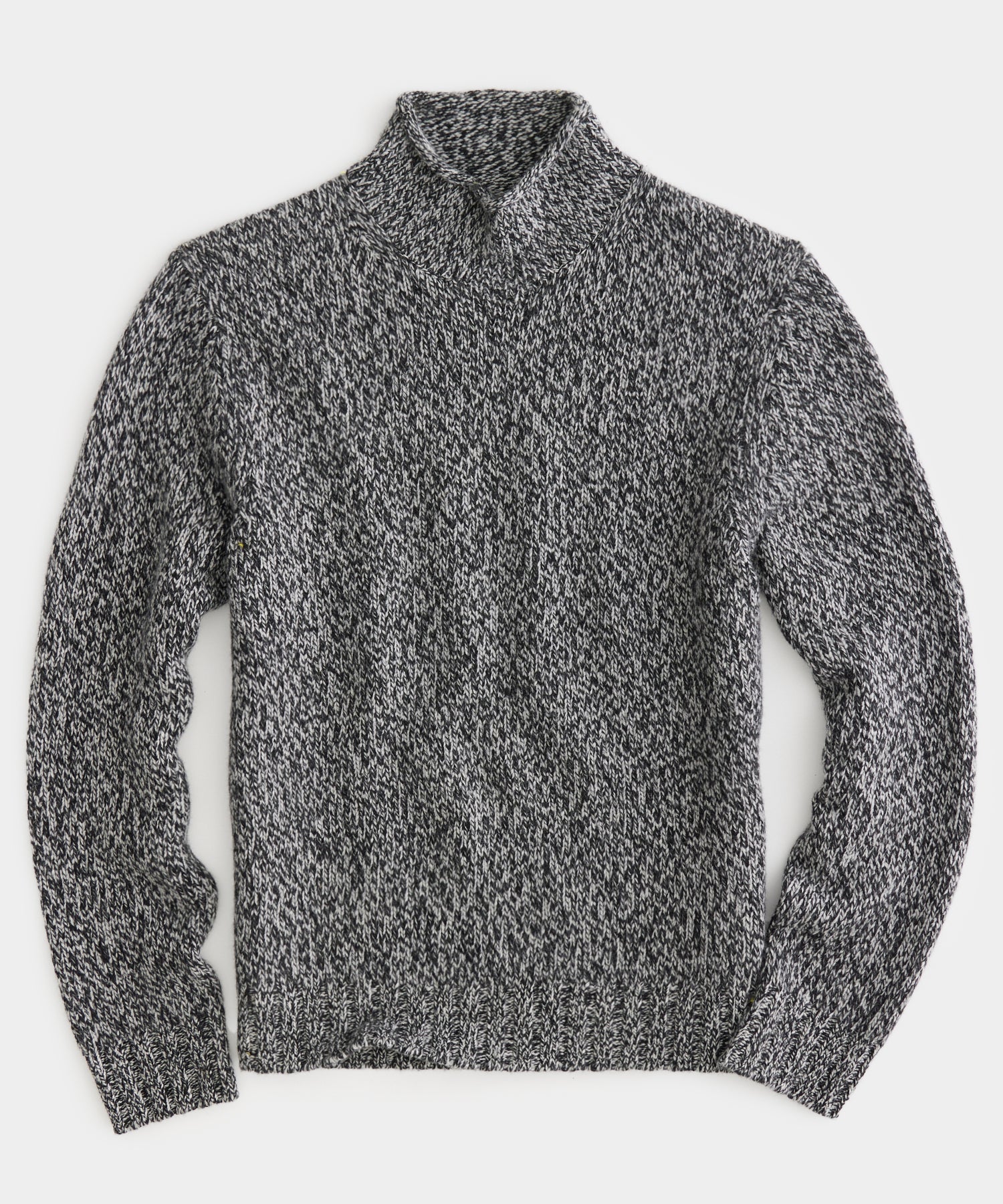 Roll Neck Sweater in Faded Black