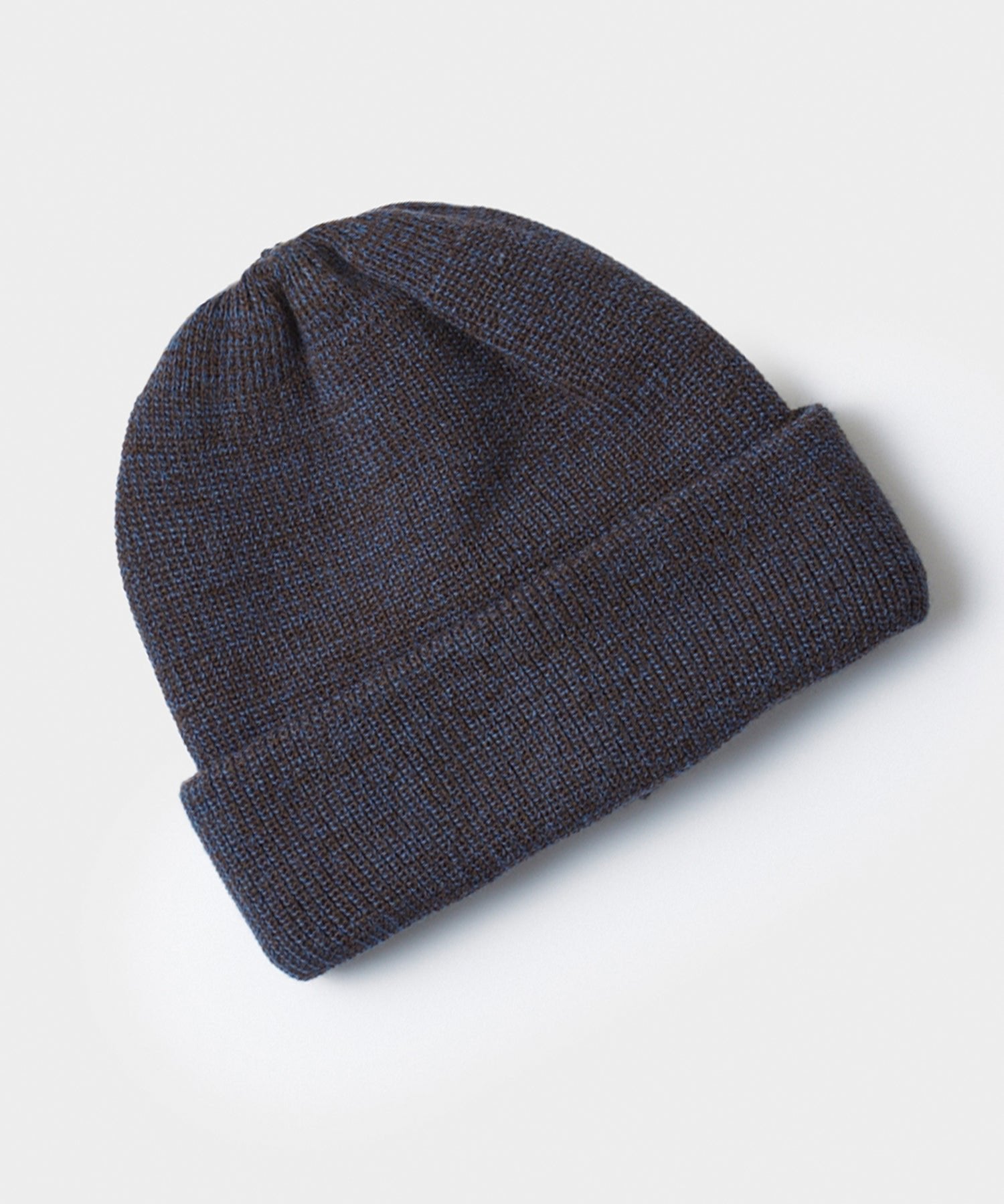RoToTo Bulky Watch Cap in Charcoal/Blue