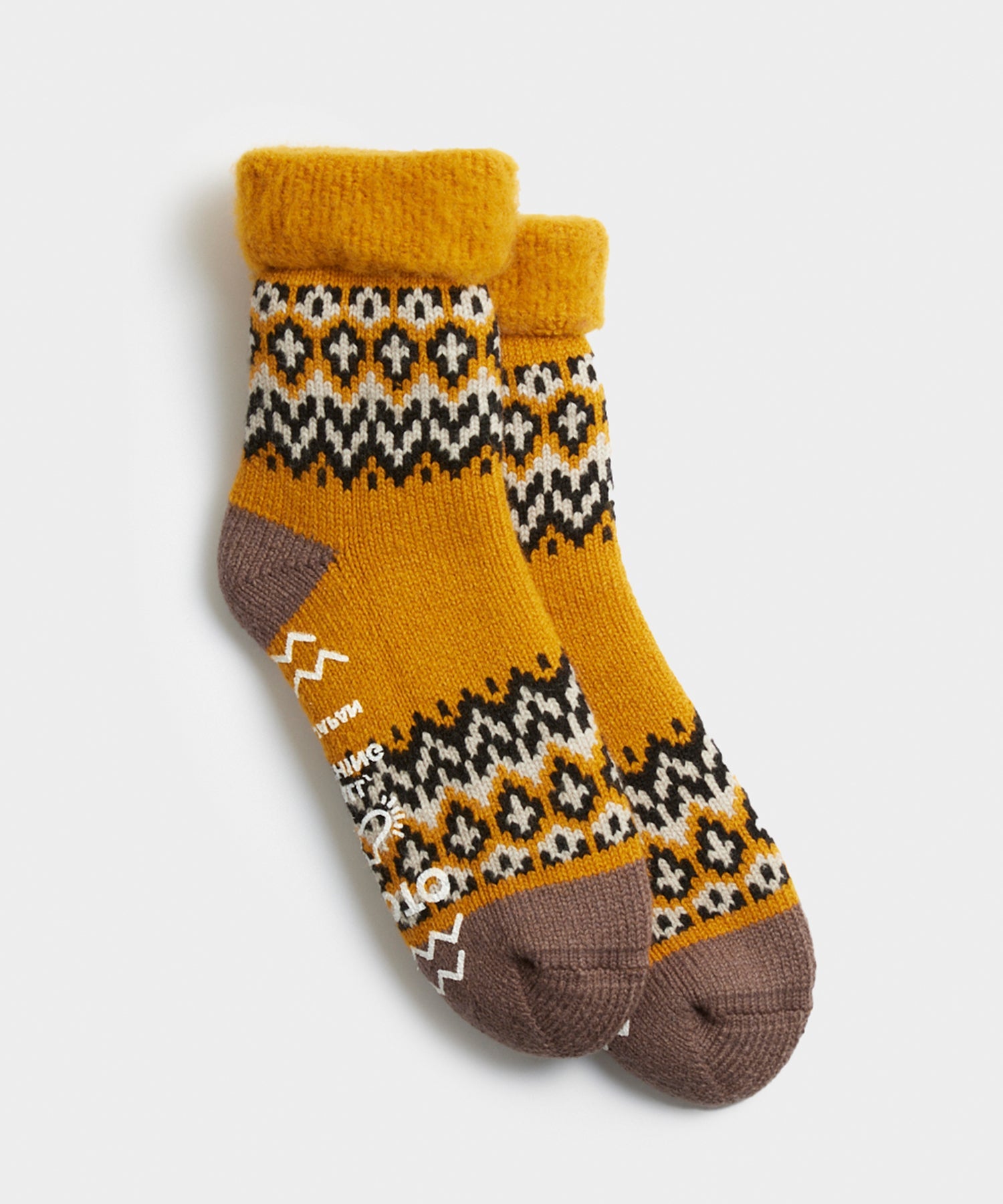Rototo Comfy Room Nordic Socks in Yellow
