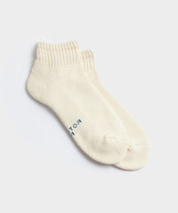 Rototo Organic Daily 3 Pack Ankle Socks in Grey / Ecru