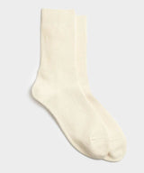 RoToTo Organic Daily 3 Pack Crew Socks in Ecru