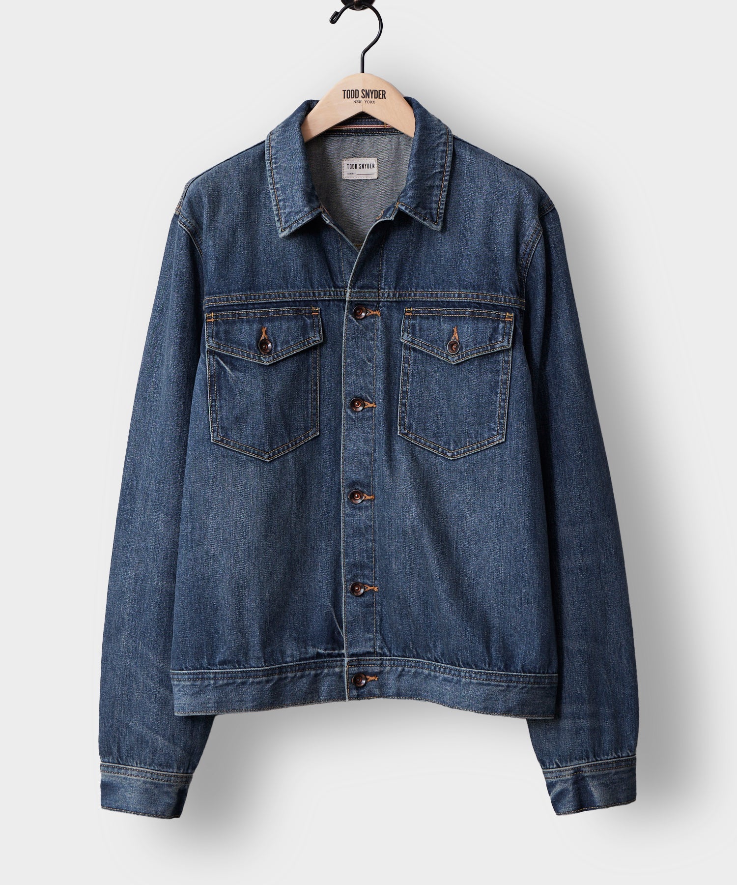 Selvedge Denim Jacket in Medium Wash – Todd Snyder