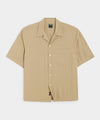 Short Sleeve Rayon Hollywood Shirt in Khaki