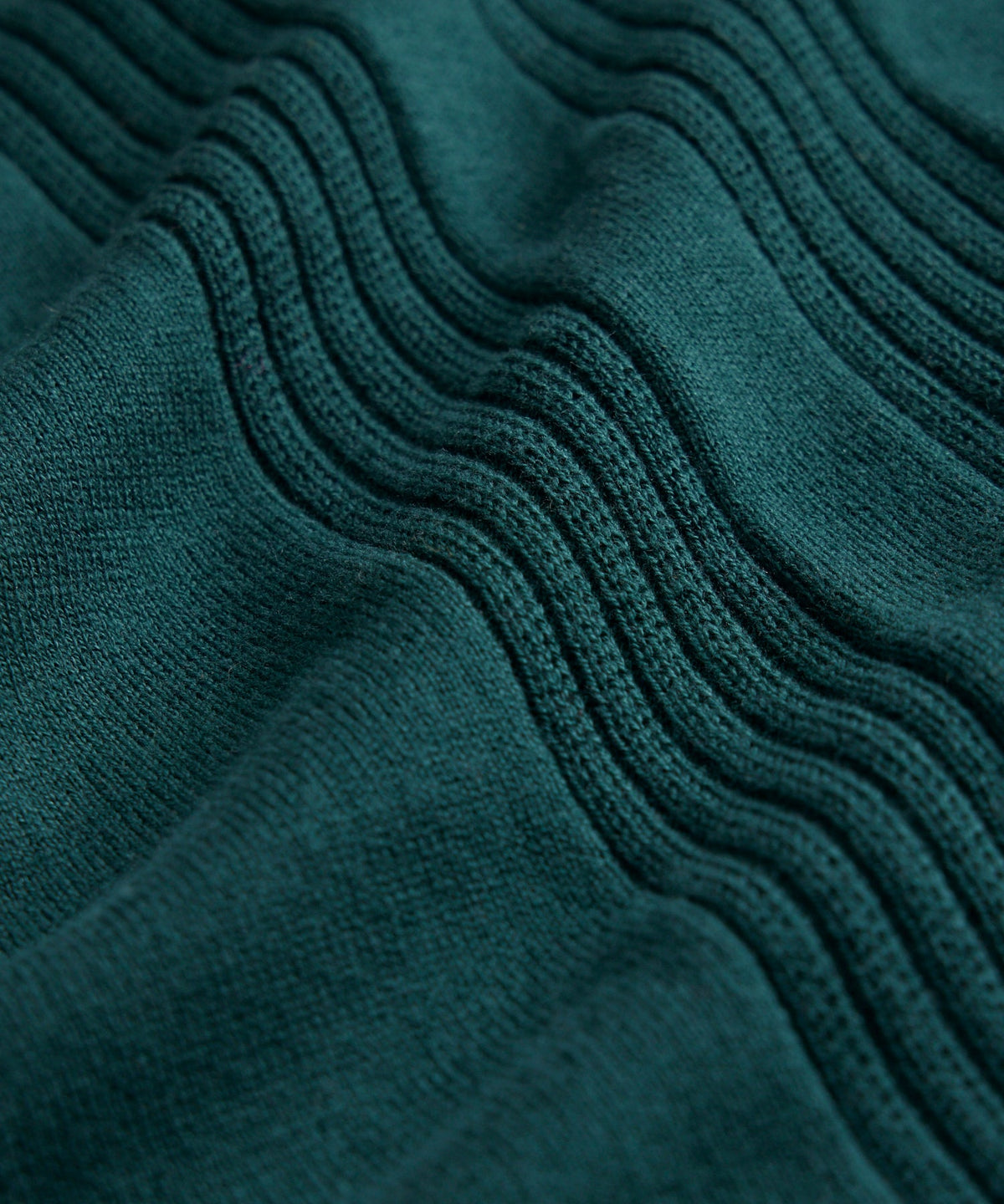 Silk-Cotton Ribbed Full-Placket Sweater Polo