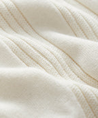 Silk-Cotton Ribbed Sweater Polo