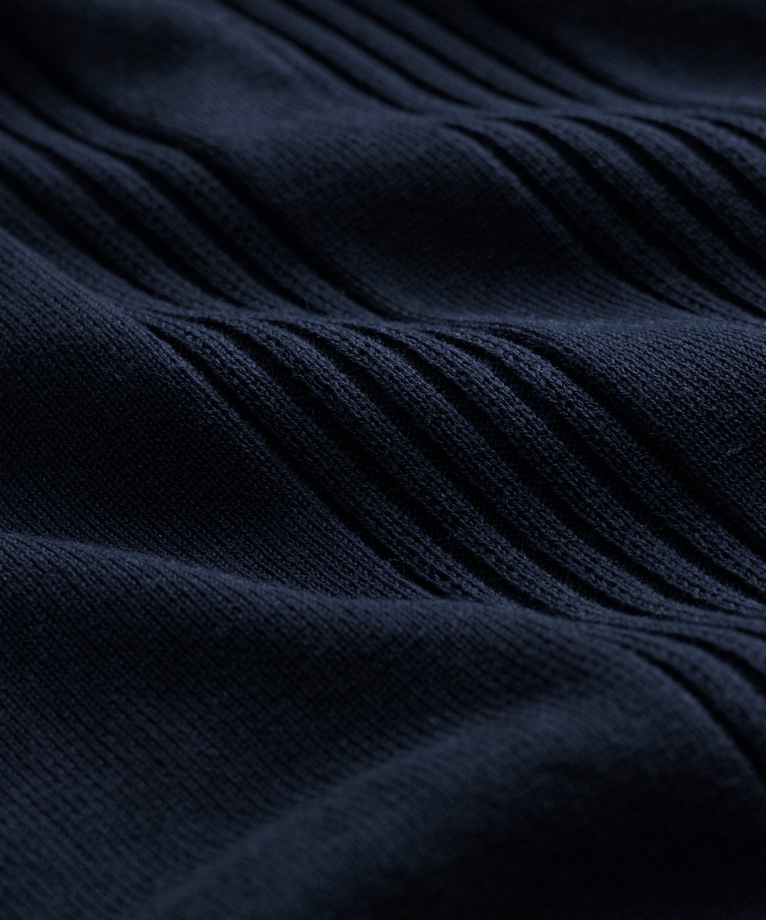 Silk-Cotton Ribbed Sweater Polo in Navy – Todd Snyder