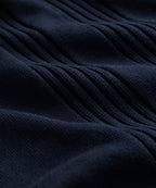 Silk-Cotton Ribbed Sweater Polo