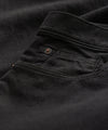 Slim 5-Pocket Cotton Linen Pant in Black