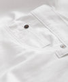 Slim 5-Pocket Cotton Linen in White