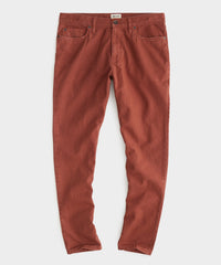 Slim 5-Pocket Cotton Linen Pant in Clay