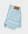Slim Fit 5-Pocket Corduroy Pant in Pale Sky