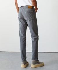 Slim Fit 5-Pocket Corduroy Pant in Slate Grey