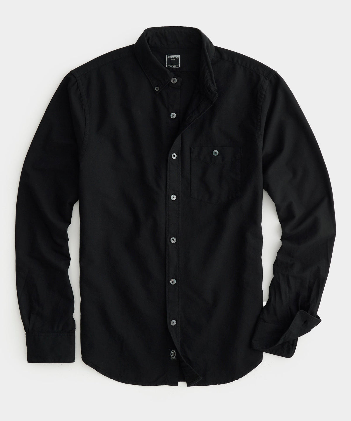 Slim Fit Garment-Dyed Favorite Oxford in Black