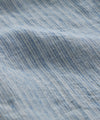 Slim Fit Sea Soft Irish Linen Shirt in Blue Pencil Stripe