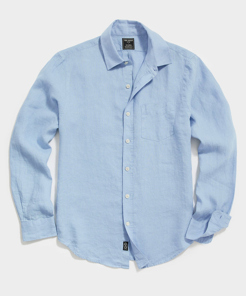 Sea Soft Irish Linen Point Collar Shirt