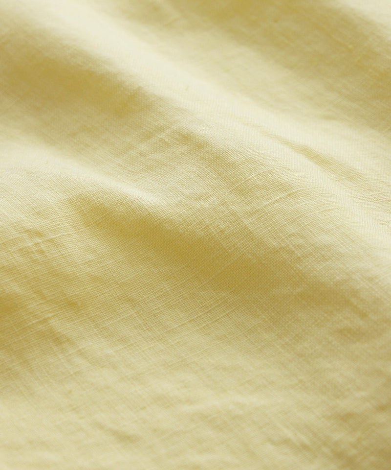 Slim Fit Sea Soft Irish Linen Shirt in Lemon