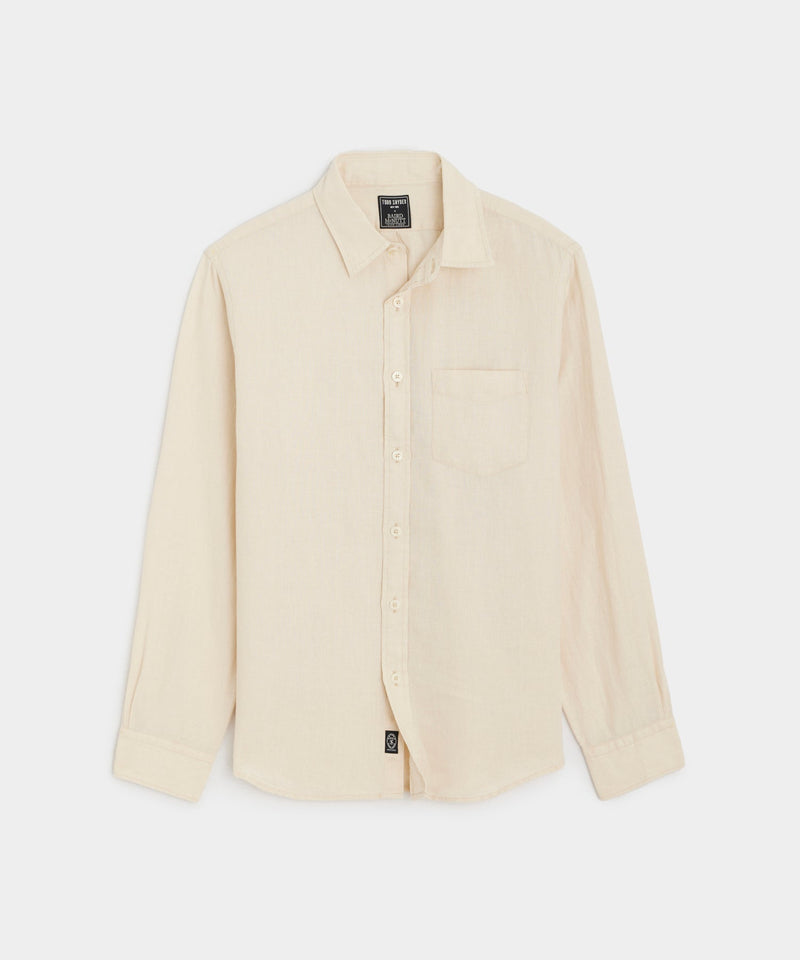 Sea Soft Irish Linen Point Collar Shirt