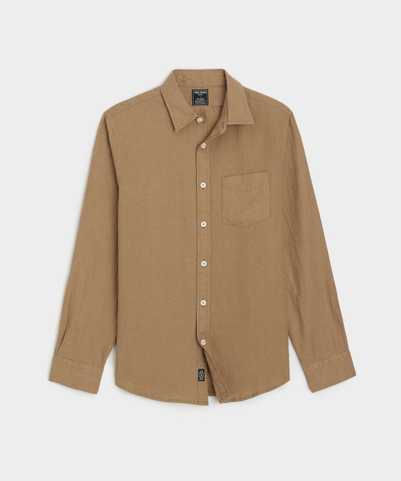 Sea Soft Irish Linen Point Collar Shirt