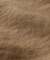 Slim Fit Sea Soft Irish Linen Shirt in Vintage Brown
