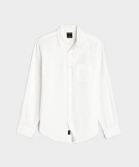 Slim Fit Sea Soft Irish Linen Shirt in White