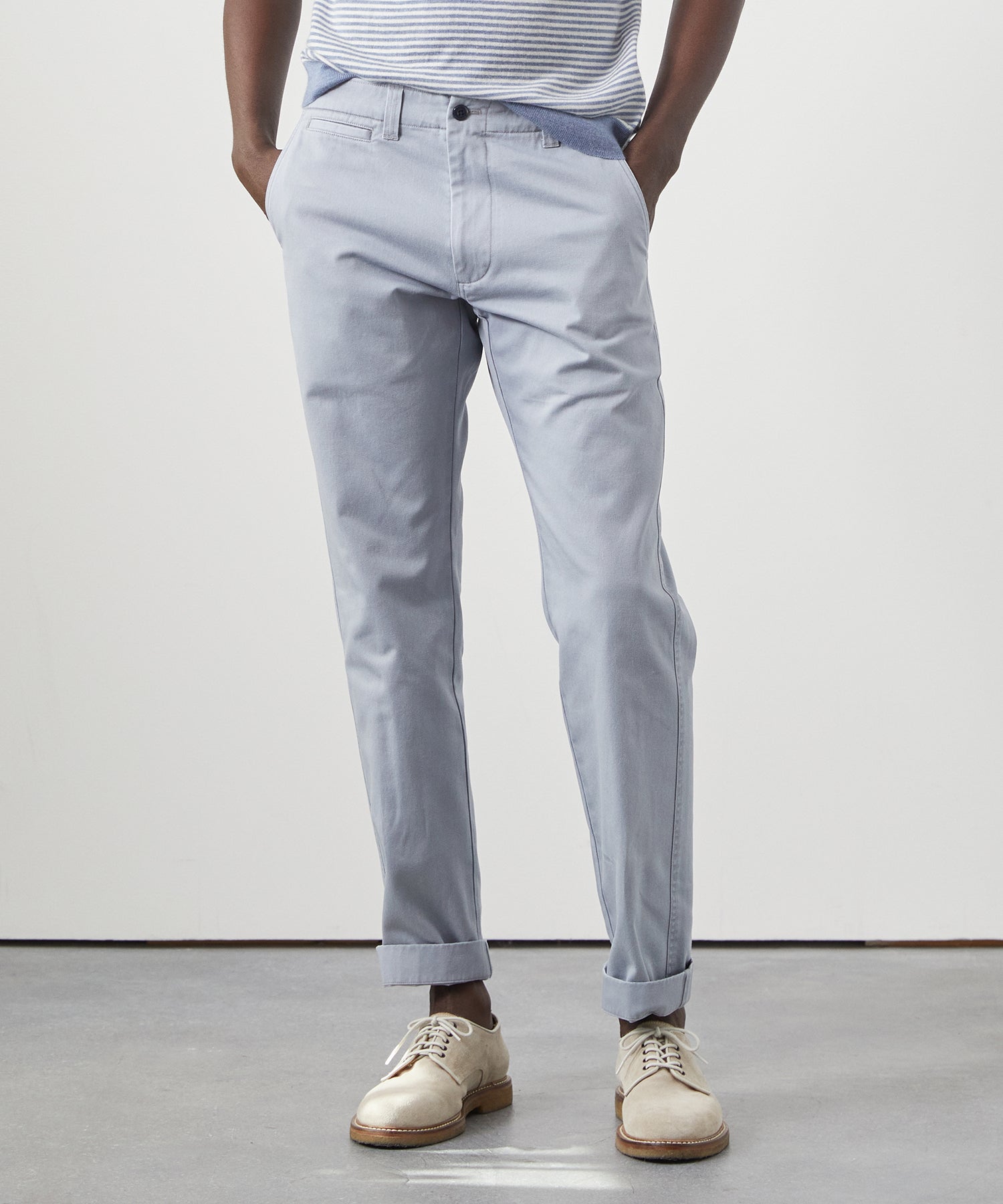 Straight Fit Favorite Chino in Steel Blue