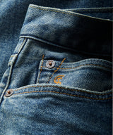 Straight Stretch Jean in Medium Indigo Wash