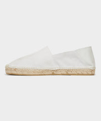 Suede Espadrille in Ivory
