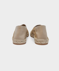 Suede Espadrille in Natural