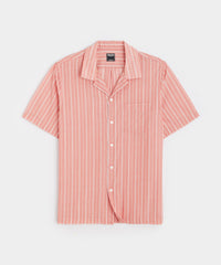 Summerweight Cafe Shirt in Red Stripe Shirt