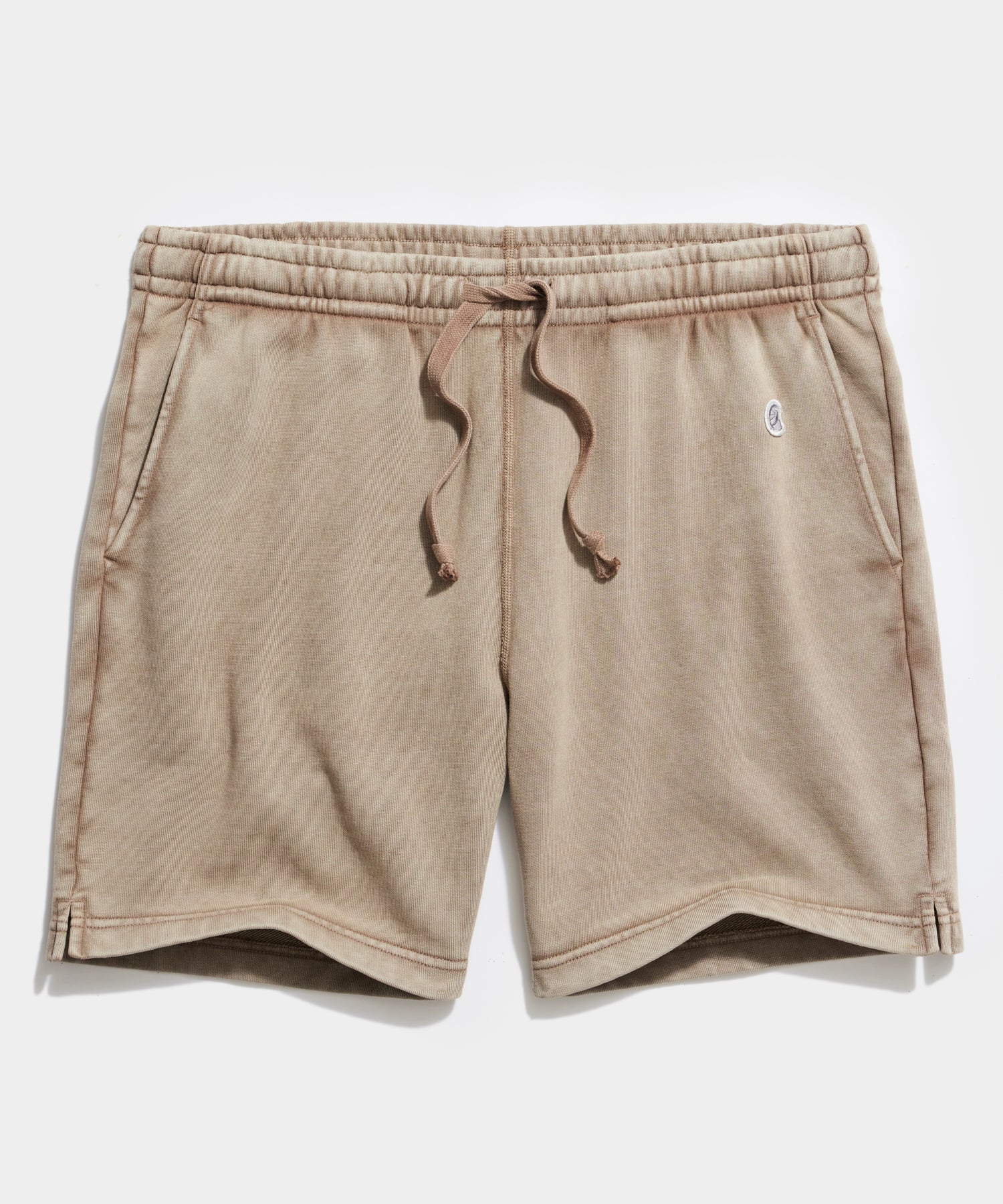 Sun-Faded 7" Midweight Warm Up Short in Toasted Almond