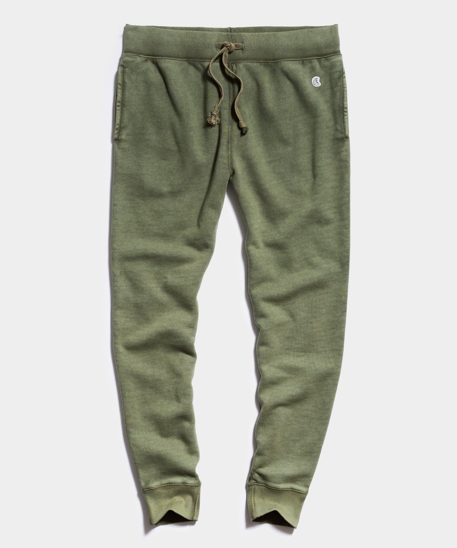 Sun-Faded Midweight Slim Jogger Sweatpant in Army Green