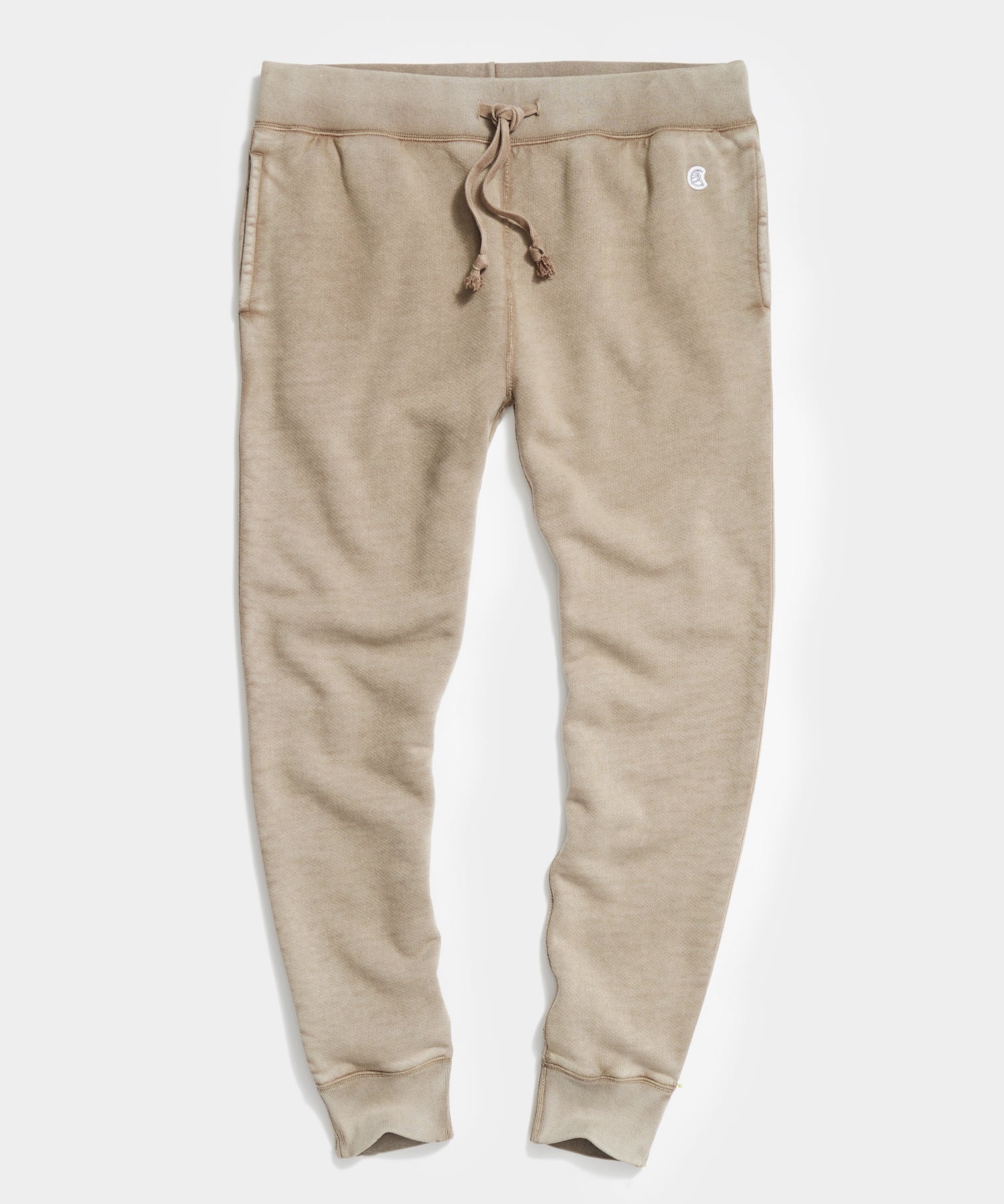 Sun-Faded Midweight Slim Jogger Sweatpant in Toasted Almond