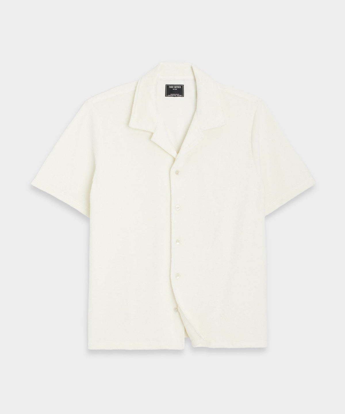 Cropped Terry Cabana Polo Shirt in Bisque