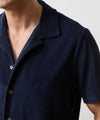 Terry Cabana Polo Shirt in Classic Navy