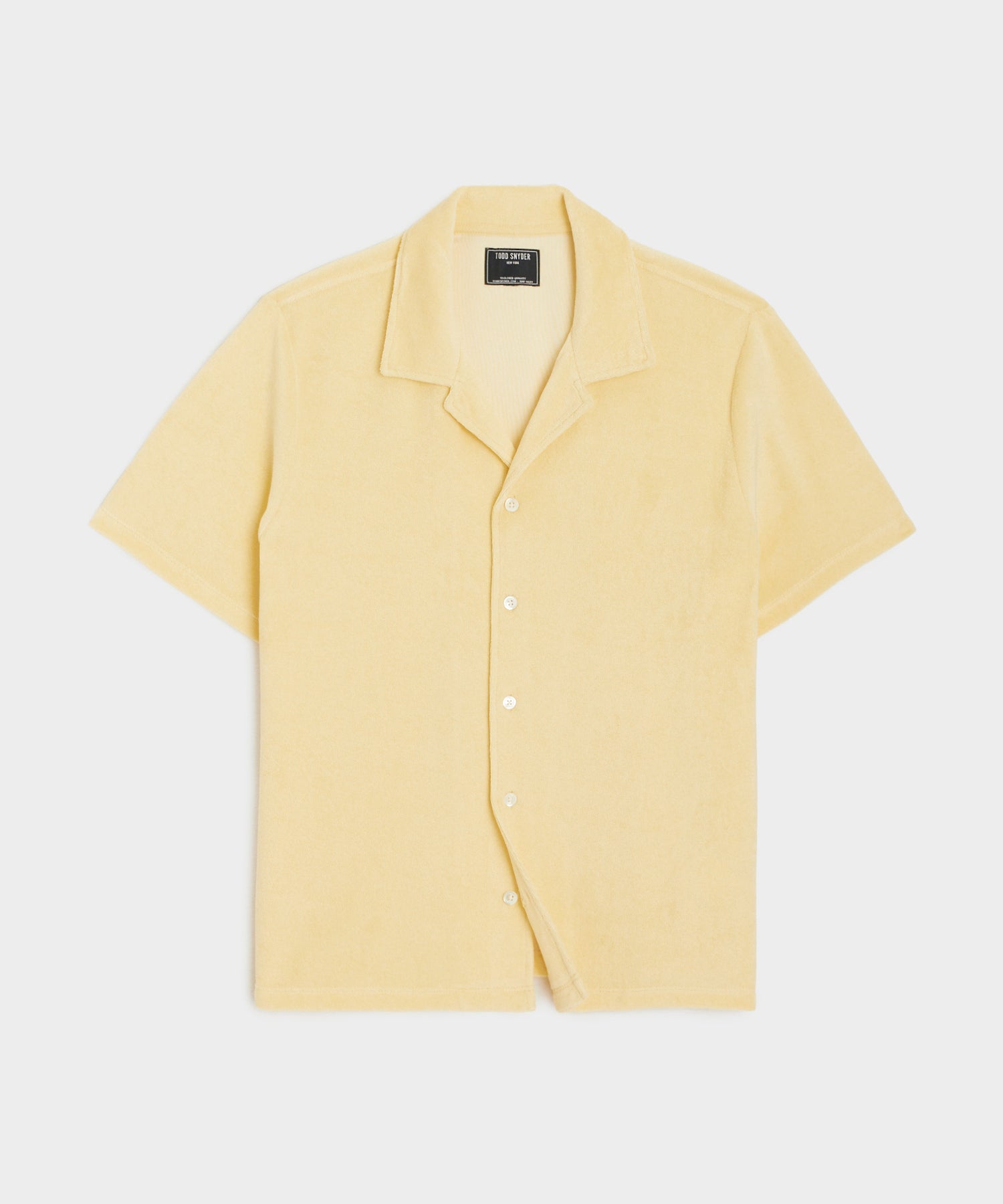 Terry Cabana Polo Shirt in Lemon