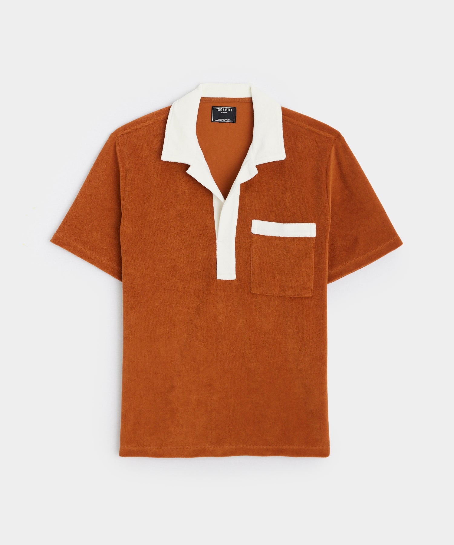 Terry Pocket Polo in Gingersnap
