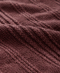 Textured Stitch Vest in Burgundy